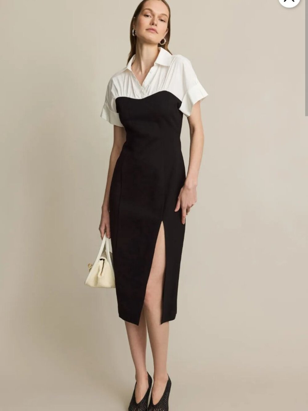 Toccin Collared Shirt Dress Size 8 MSRP $595